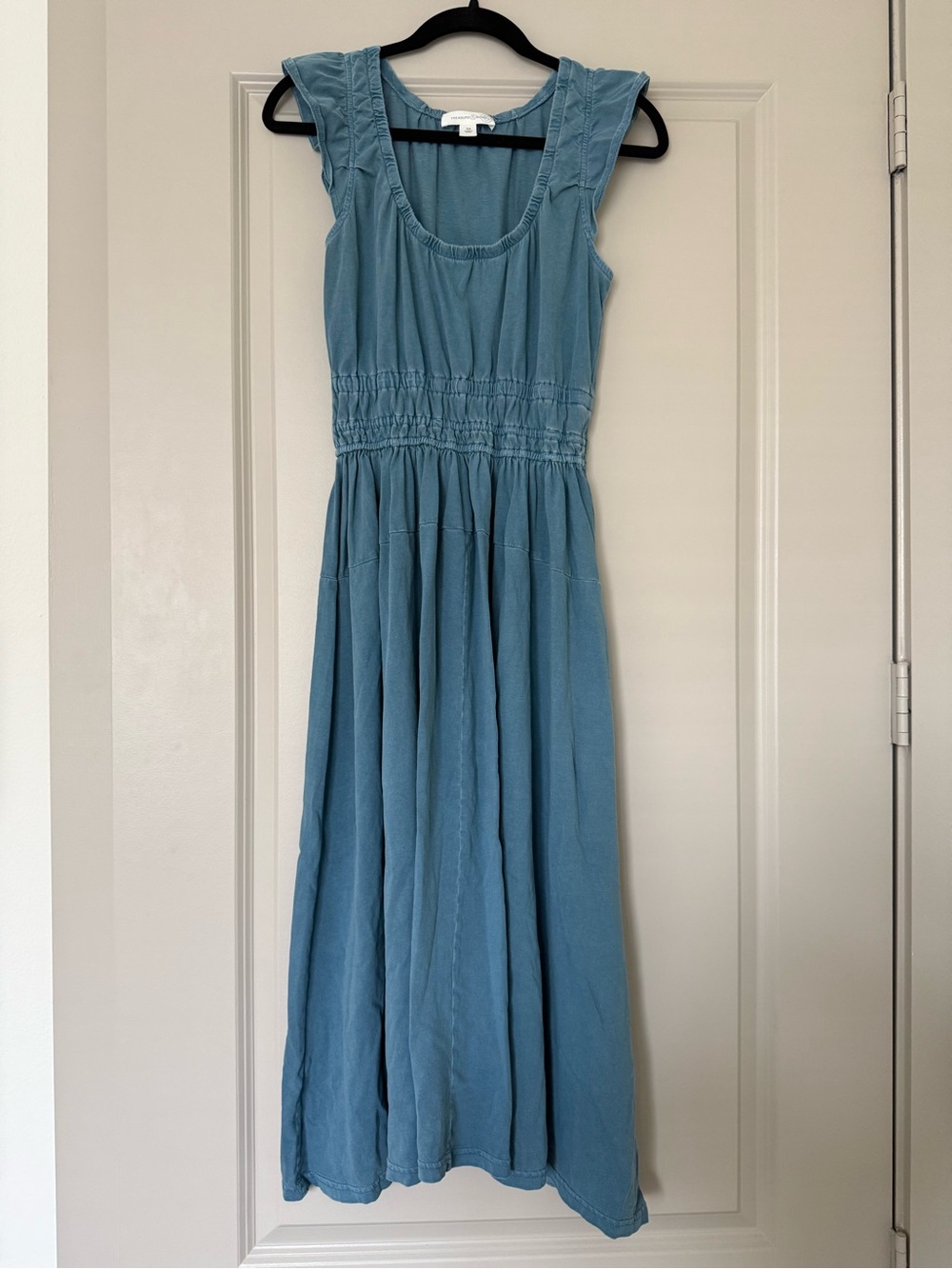 Treasure & Bond Dusty Blue Sleeveless Maxi Dress